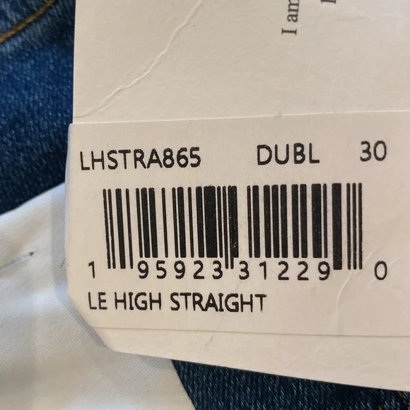 NWT Frame Le High Straight Jeans - Picture 2 of 2